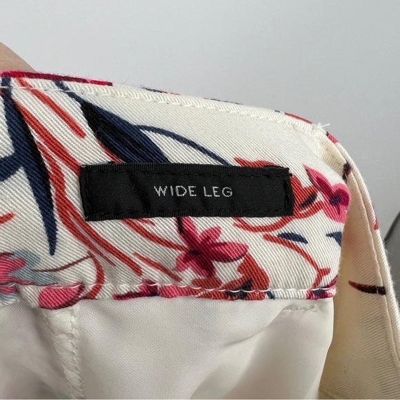 NEW WORTHINGTON Sasha Floral High Waist Wide Leg Pants Multicolor Stretch - Picture 11 of 14